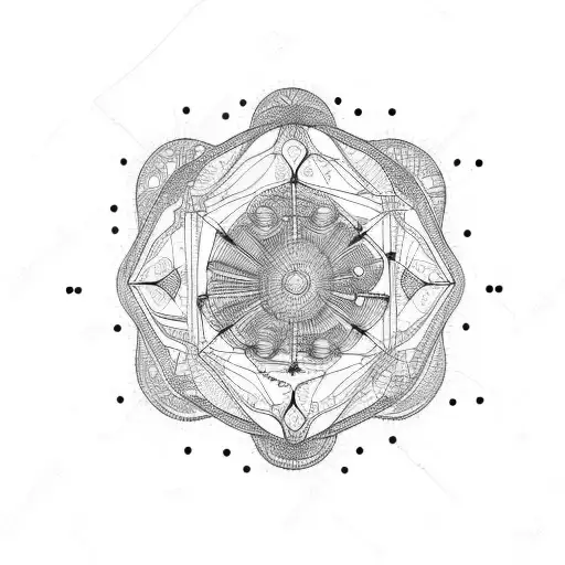 caffeine molecule  tattoo design idea