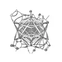 caffeine molecule  tattoo design idea