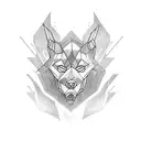 A tattoo design inspired by the concept of an alpha mentality, incorporating symbols of leadership and strength tattoo design idea