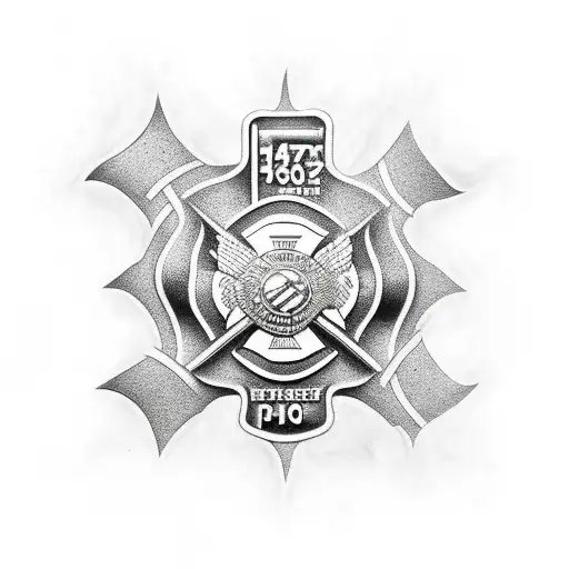 military, police, firefighter tribute tattoo design idea