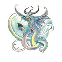 Maleficent Dragon tattoo design idea