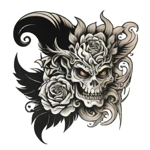 bathroom tattoo design idea