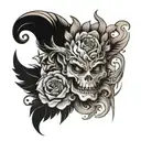 bathroom tattoo design idea