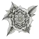 flower en mandala hand tattoo tattoo design idea