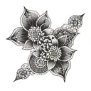 flower en mandala hand tattoo tattoo design idea