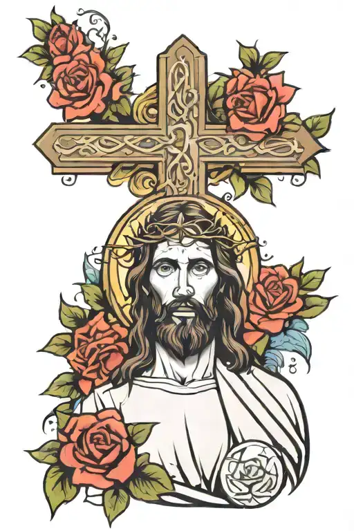 Jesus Christ tattoo design idea