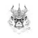 monkey king tattoo design idea