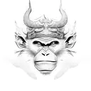 monkey king tattoo design idea