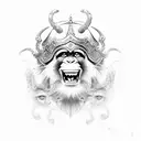 monkey king tattoo design idea