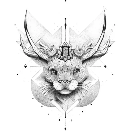 guns and dollars tattoo design idea