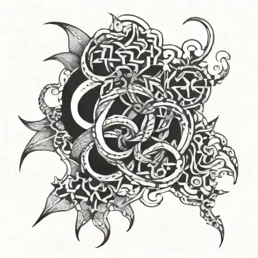 Amelia Logan Coen names intertwined tattoo design idea