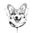 corgi tattoo design idea