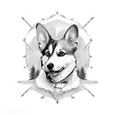 corgi tattoo design idea