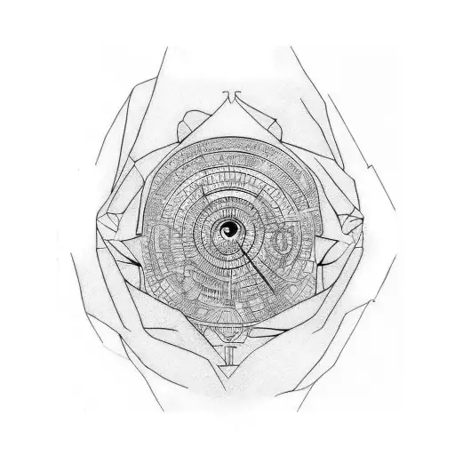 braille, blind eyes tattoo design idea