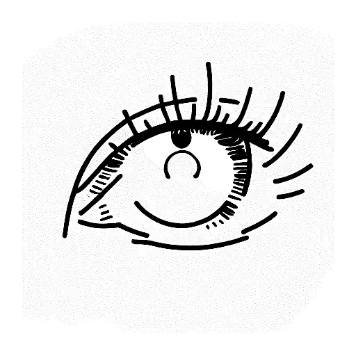 braille, blind eyes tattoo design idea