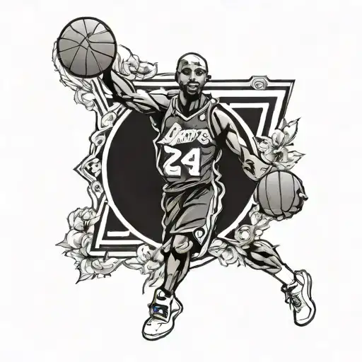 kobe bryant logo tattoo design idea