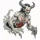 Belphegor from Supernatural TV show characters tattoo design idea