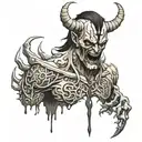 Belphegor from Supernatural TV show characters tattoo design idea