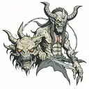 Belphegor from Supernatural TV show characters tattoo design idea