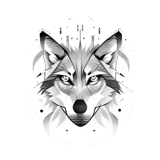 lone wolf wanting a community  tattoo design idea