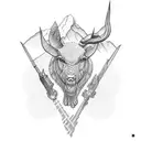 Swiss Alps tattoo design idea