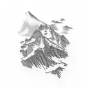 Swiss Alps tattoo design idea