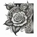 Birthday tattoo design idea