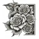 Birthday tattoo design idea