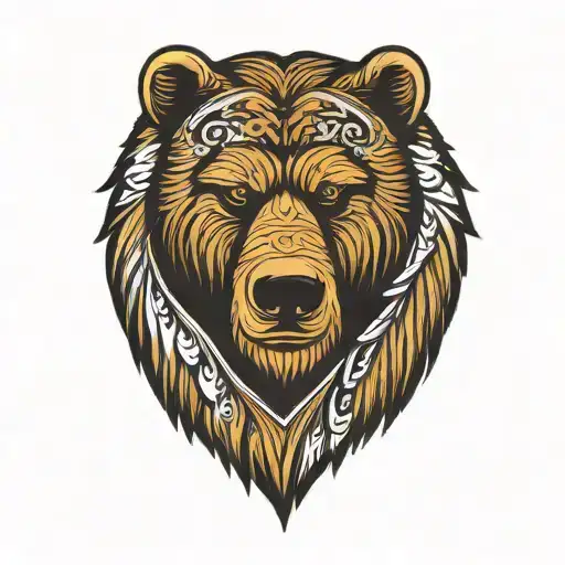 ussr bear tattoo design idea