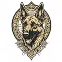 Belgian Malinois tattoo design idea