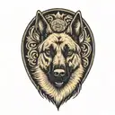 Belgian Malinois tattoo design idea