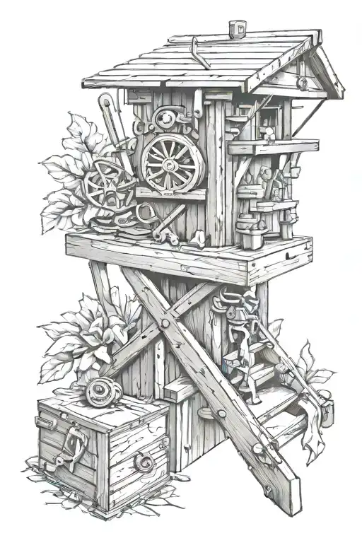 Carpenter tattoo design idea