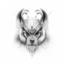 odin tattoo design idea