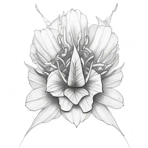 full spine tattoo flower  tattoo design idea
