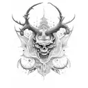 alas de demonio  tattoo design idea