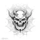 alas de demonio  tattoo design idea