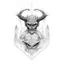 alas de demonio  tattoo design idea