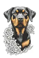 rottweiler breed that passed tattoo design idea