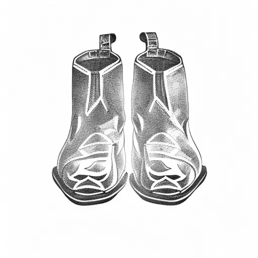 cowboy boot with california poppy and colorado columbine  tattoo design idea