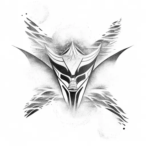 A tribal-inspired tattoo design featuring a race car speeding through waves of water tattoo design idea