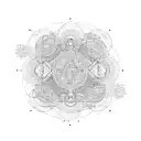 psilocybin molecule  tattoo design idea