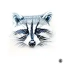 Racoon with Banjo  tattoo design idea