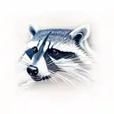 Racoon with Banjo  tattoo design idea