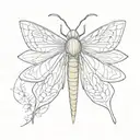 comet moth tattoo front view tattoo design idea