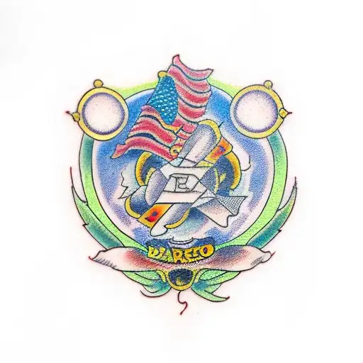 bar tattoo design idea