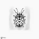 Ladybug at oasis tattoo design idea