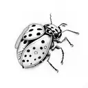 Ladybug at oasis tattoo design idea
