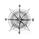 a compass with half part being clock and the hour hand being Shivji's trishul and the clock has big wings to fly tattoo design idea
