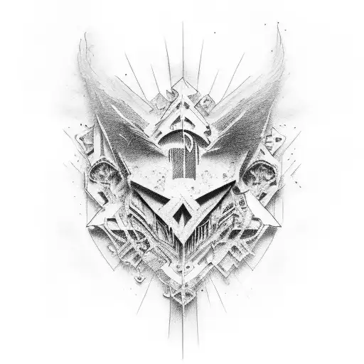 MGK album cover tattoo design idea