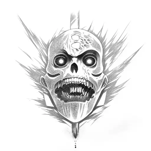 anime Attack on Titan tattoo design idea
